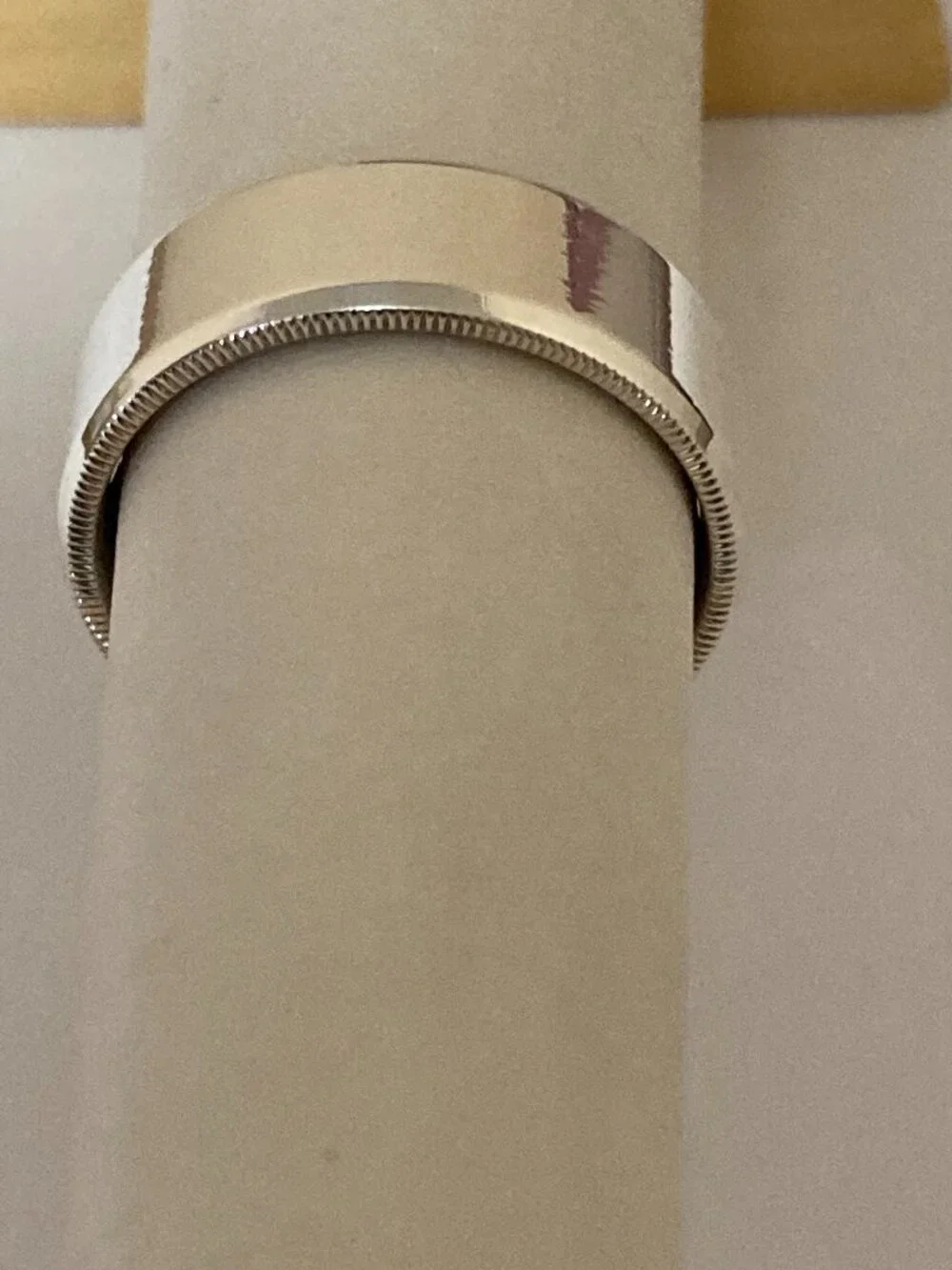Men's Sterling Silver 925 Wedding Ring Size 10 Artcarved 8mm